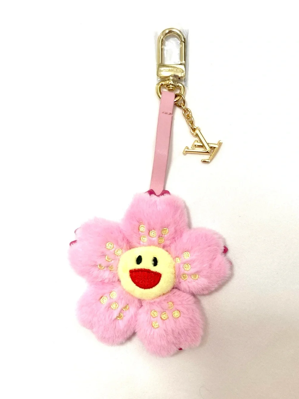 Louis Vuitton Murakami Pink Flower Bag Charm Keychain